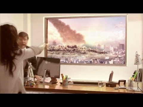 Гениальная реклама-розыгрыш телевизоров LG сверхвысокой четкости